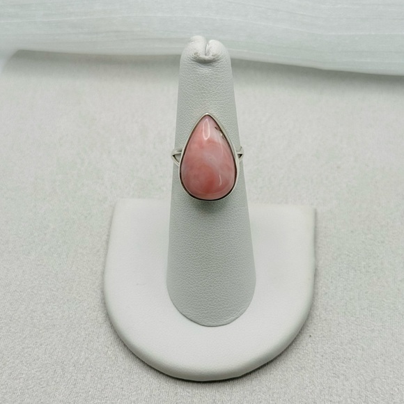 Pink Peruvian Opal S925 Ring - Picture 4 of 5